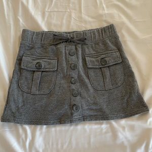 gray sweatpant skort